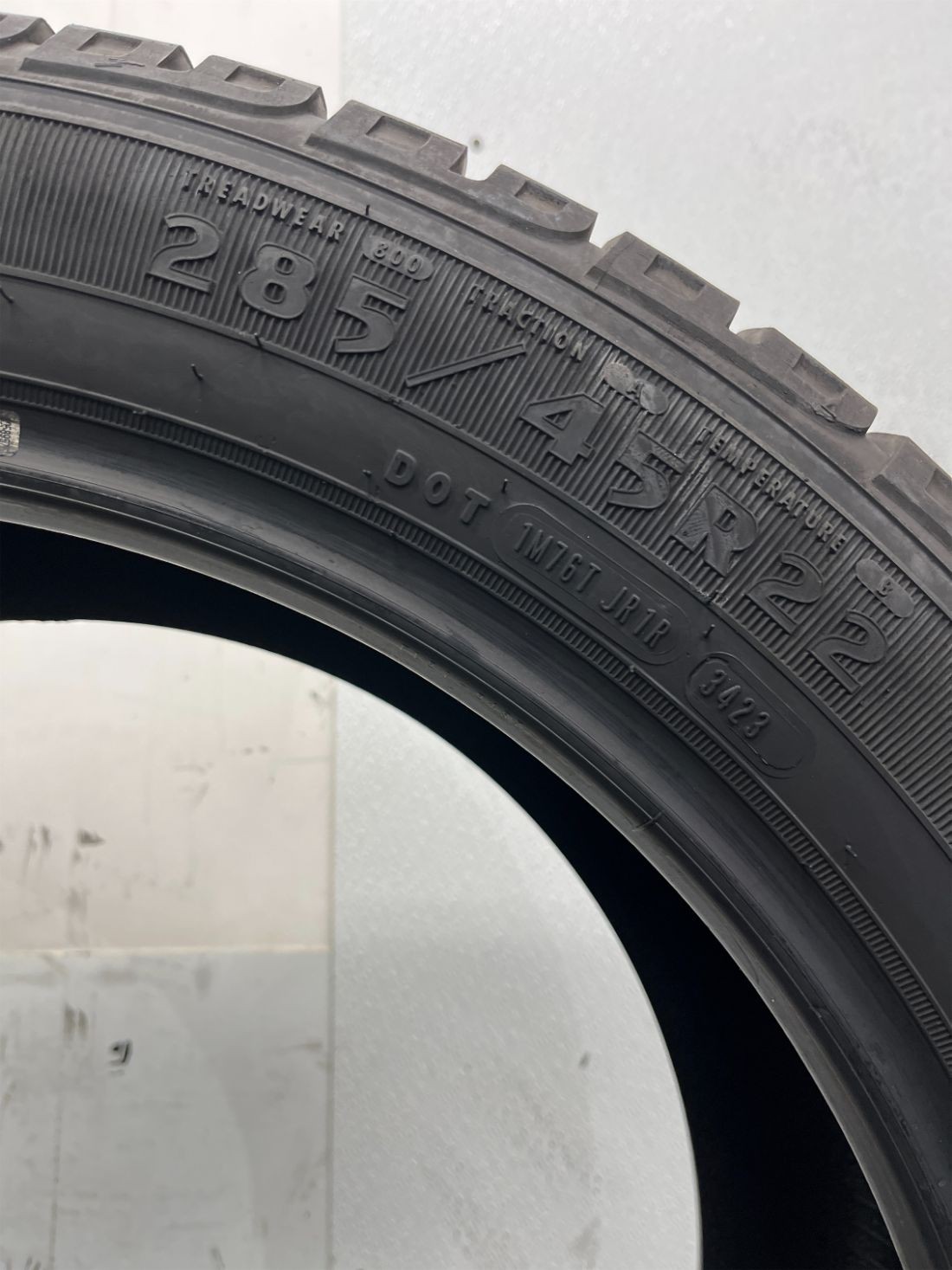 1 Used P285/45R22 Goodyear Wrangler Steadfast HT 114 H – 11/32