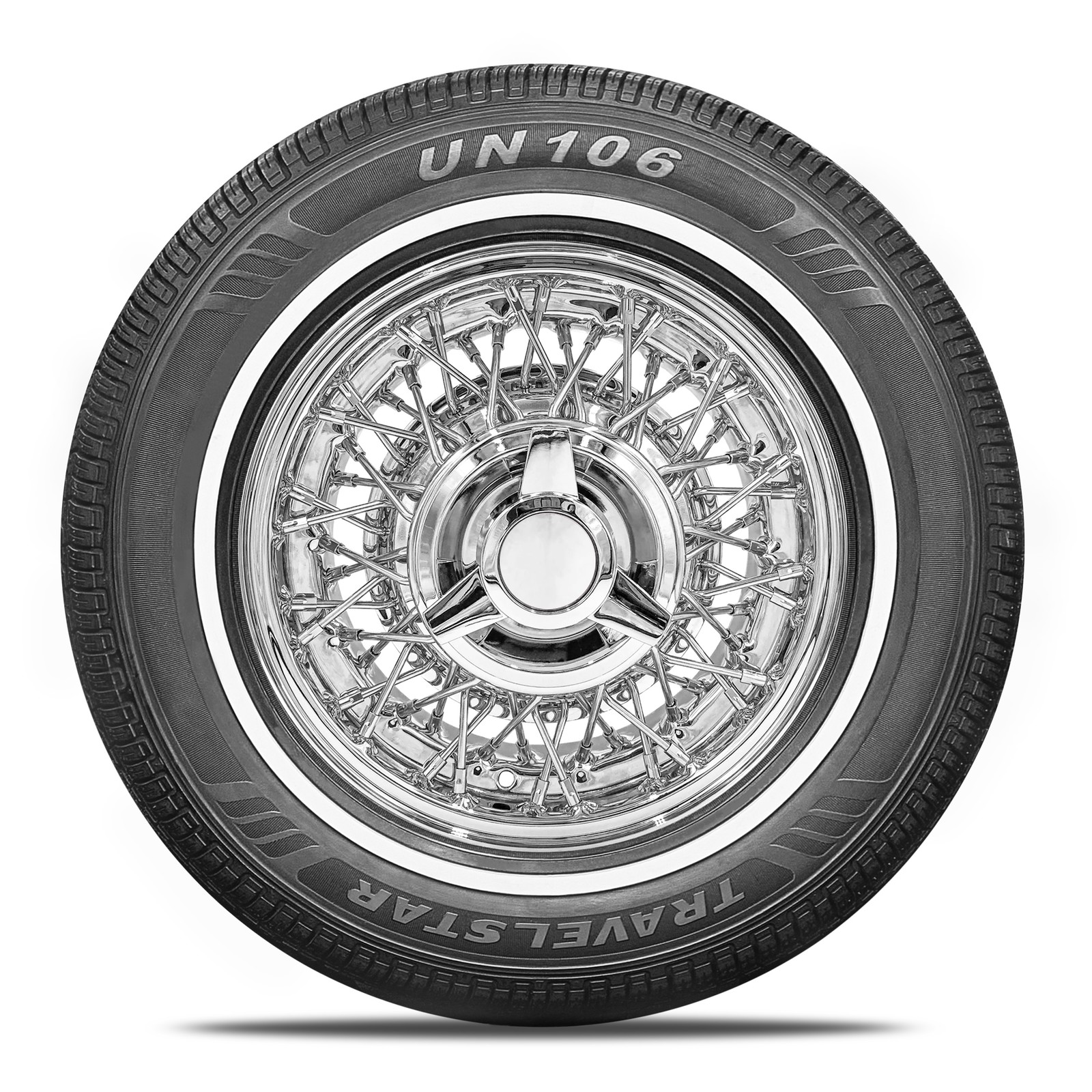 Travelstar UN106 155/80R13 79T 14mm White Wall A/S Radial Passenger Car Tire