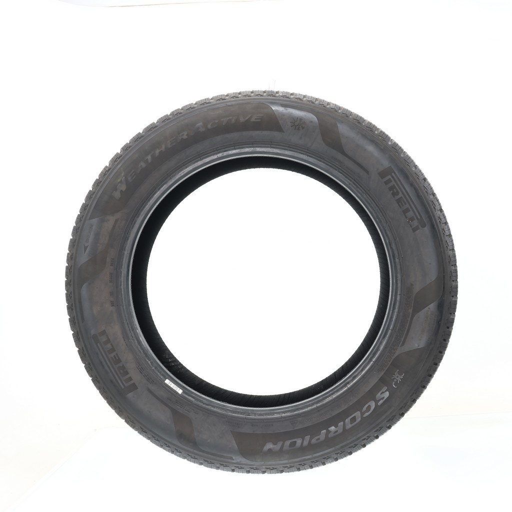 Set of (4) Used 255/55R20 Pirelli Scorpion Weather Active 110V – 9.5-10.5/32