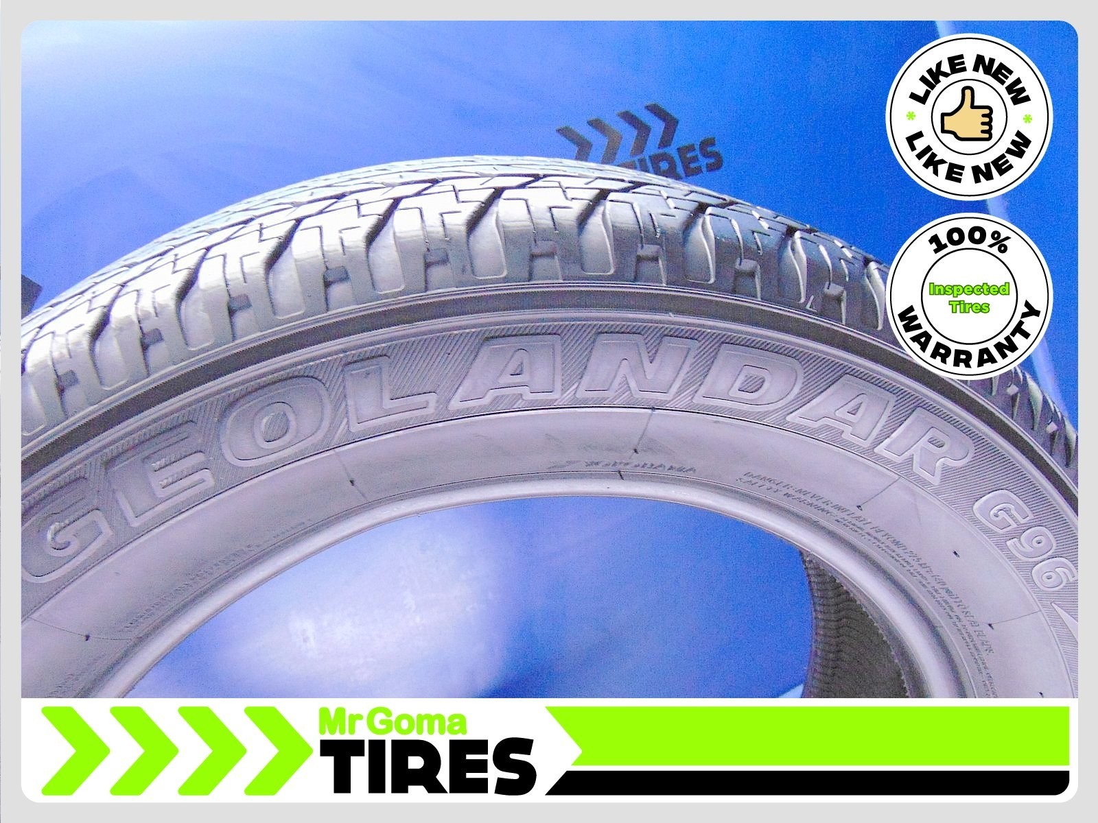Set of 2 Yokohama Geolandar G96B P245/60R20 Used Tires 9.2/32 107H – 2456020