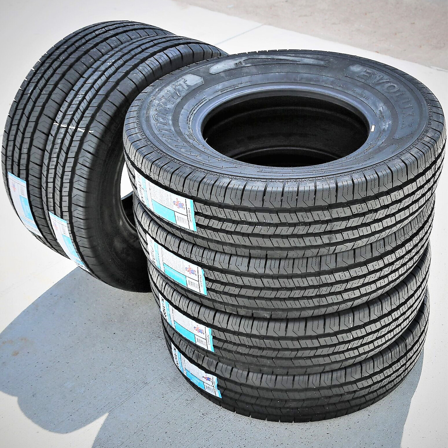 6 Tires Evoluxx Rotator H/T LT 235/80R17 Load E 10 Ply Light Truck
