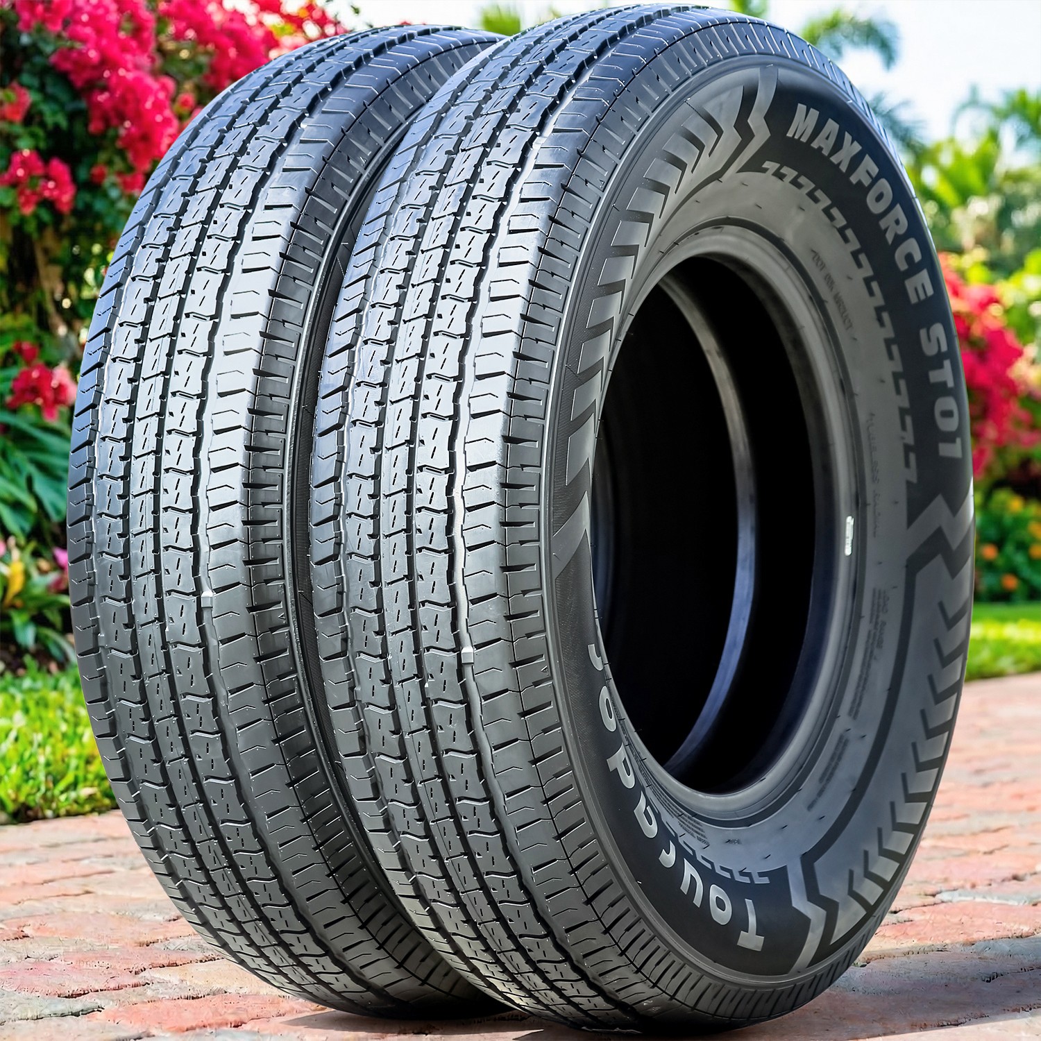 2 Tires Tourador MaxForce ST01 Semi-Steel ST 175/80R13 Load D 8 Ply Trailer