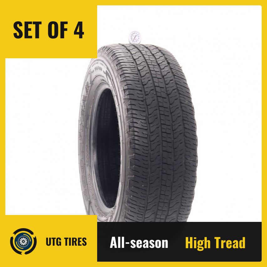 Set of (4) Used 255/65R17 Goodyear Wrangler Fortitude HT 110T – 8-9.5/32 (O86W)