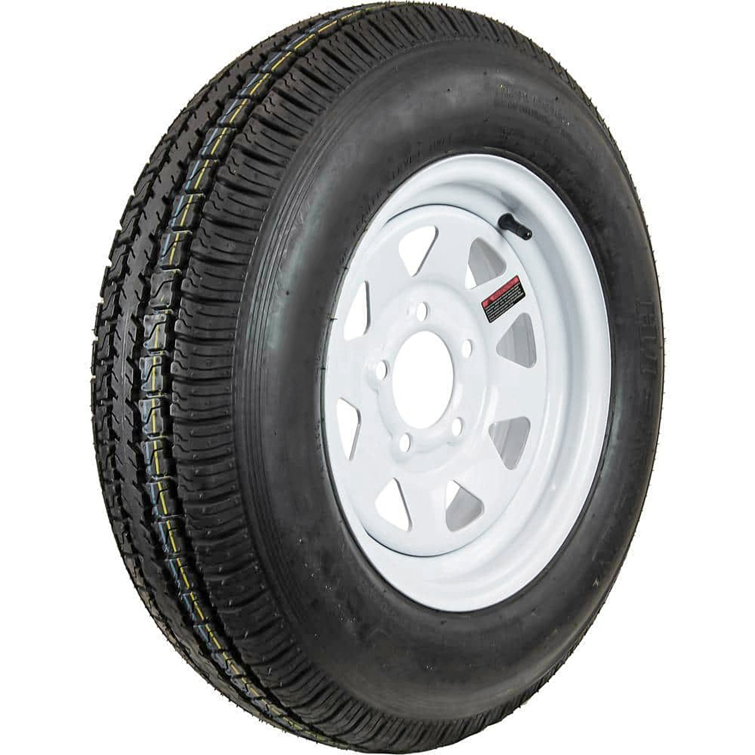 Assembly ST175/80D13 Hi-Run H180 Boat 6 Ply 13×4.5 5 x 114.3 White 8 Spoke