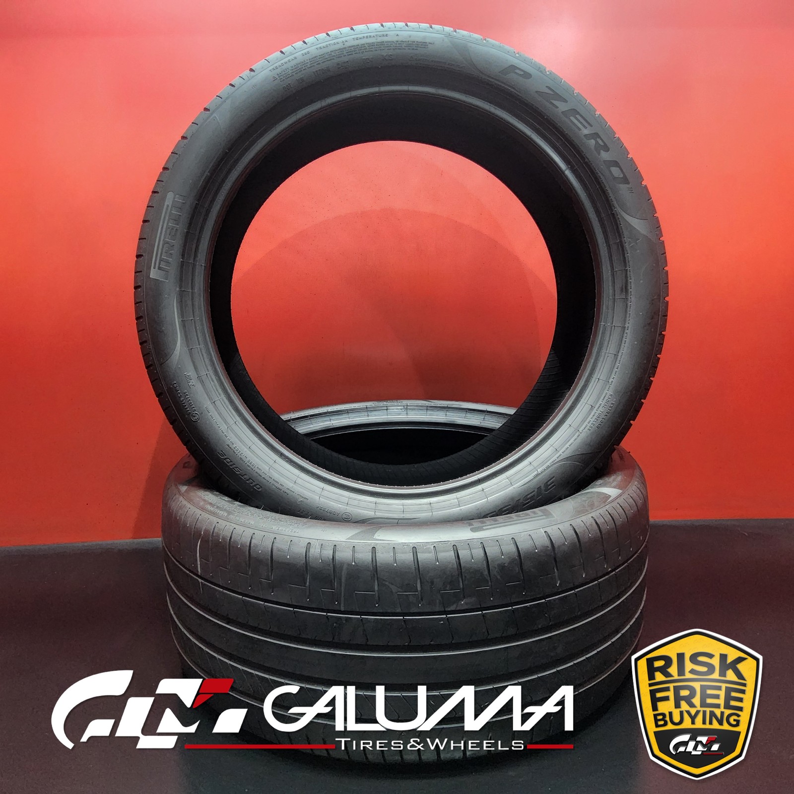 Set of 2 Tires LikeNEW Pirelli P Zero PZ4 ★ XL 315/35R22 315/35/22 111Y #94923