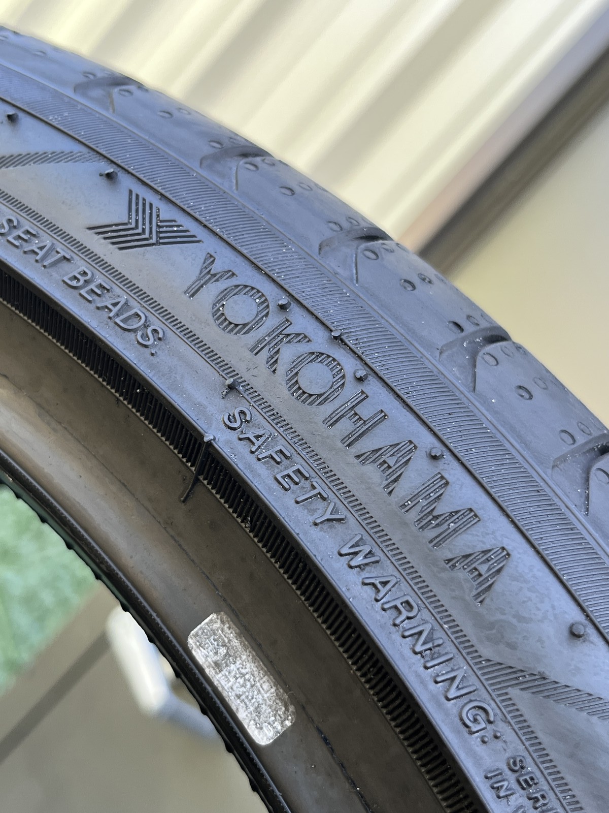 1 Tire Yokohama Advan Sport V107 ★ BMW 285/30ZR20 99Y DOT.1625 8/32 NO Patch