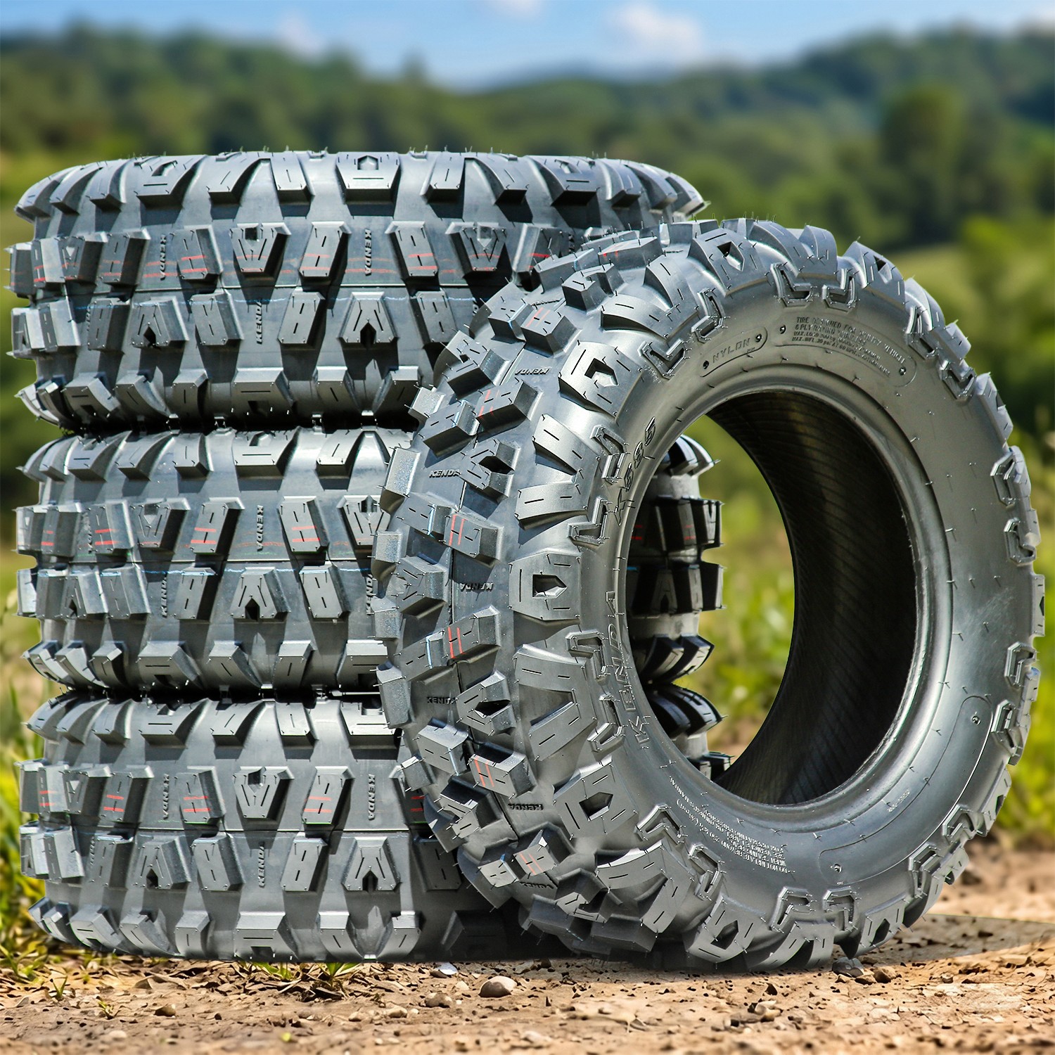 4 Kenda K585 Bounty Hunter HT 26×9.00-14 26×9-14 6 Ply All Terrain ATV UTV Tires