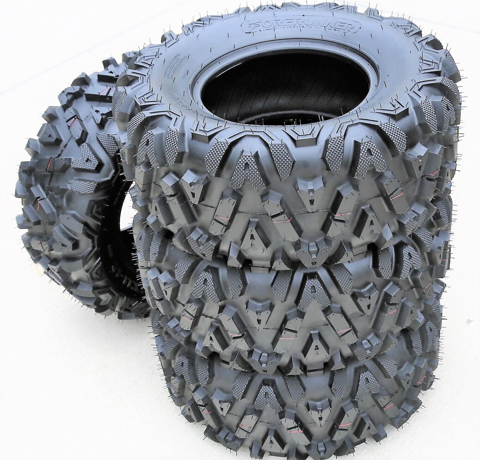 4 Tires 25×10.00-12 25×10-12 Forerunner Knight MT M/T Mud ATV UTV 50F 6 Ply