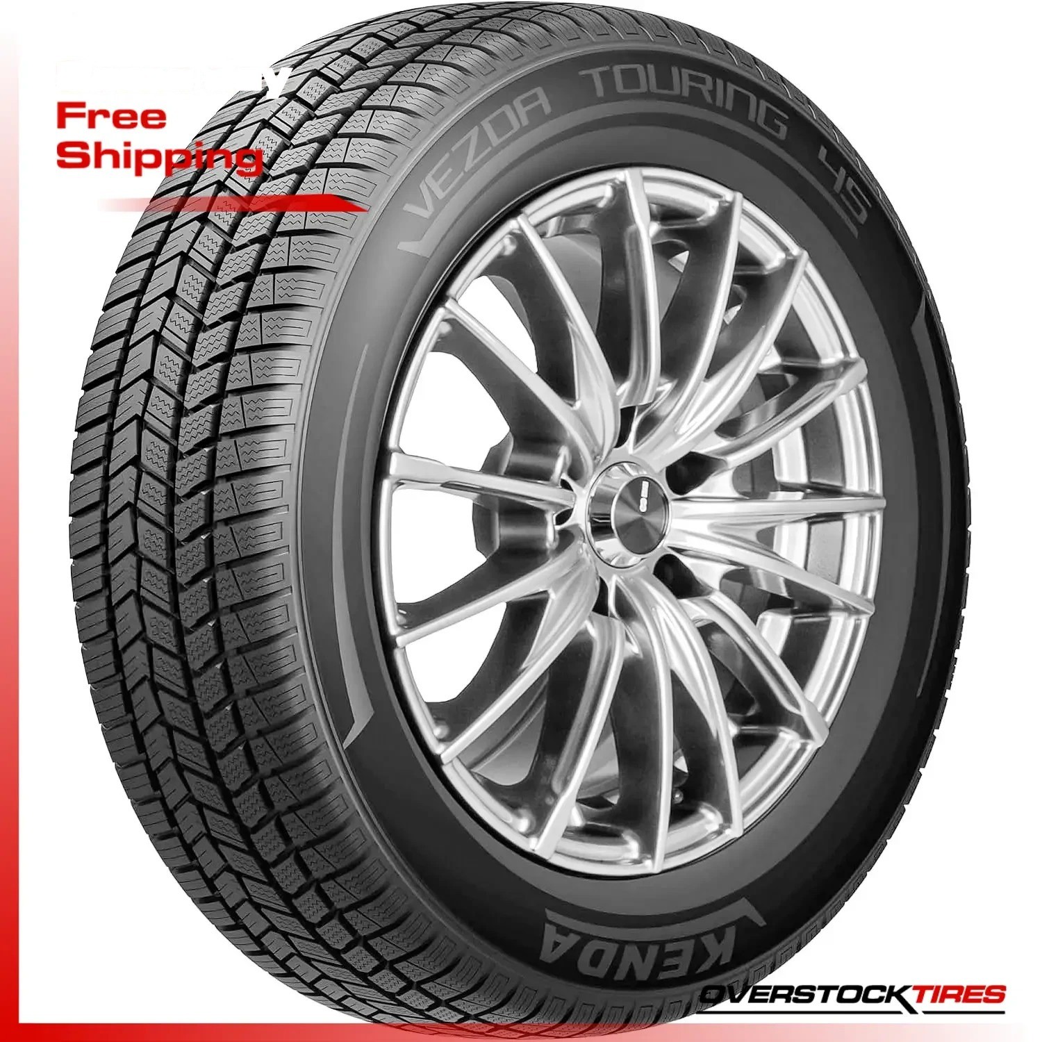1 NEW 225/65R17 Kenda Vezda Toruing 4S KR211 102H (DOT: 3124) Tire 225 65 R17