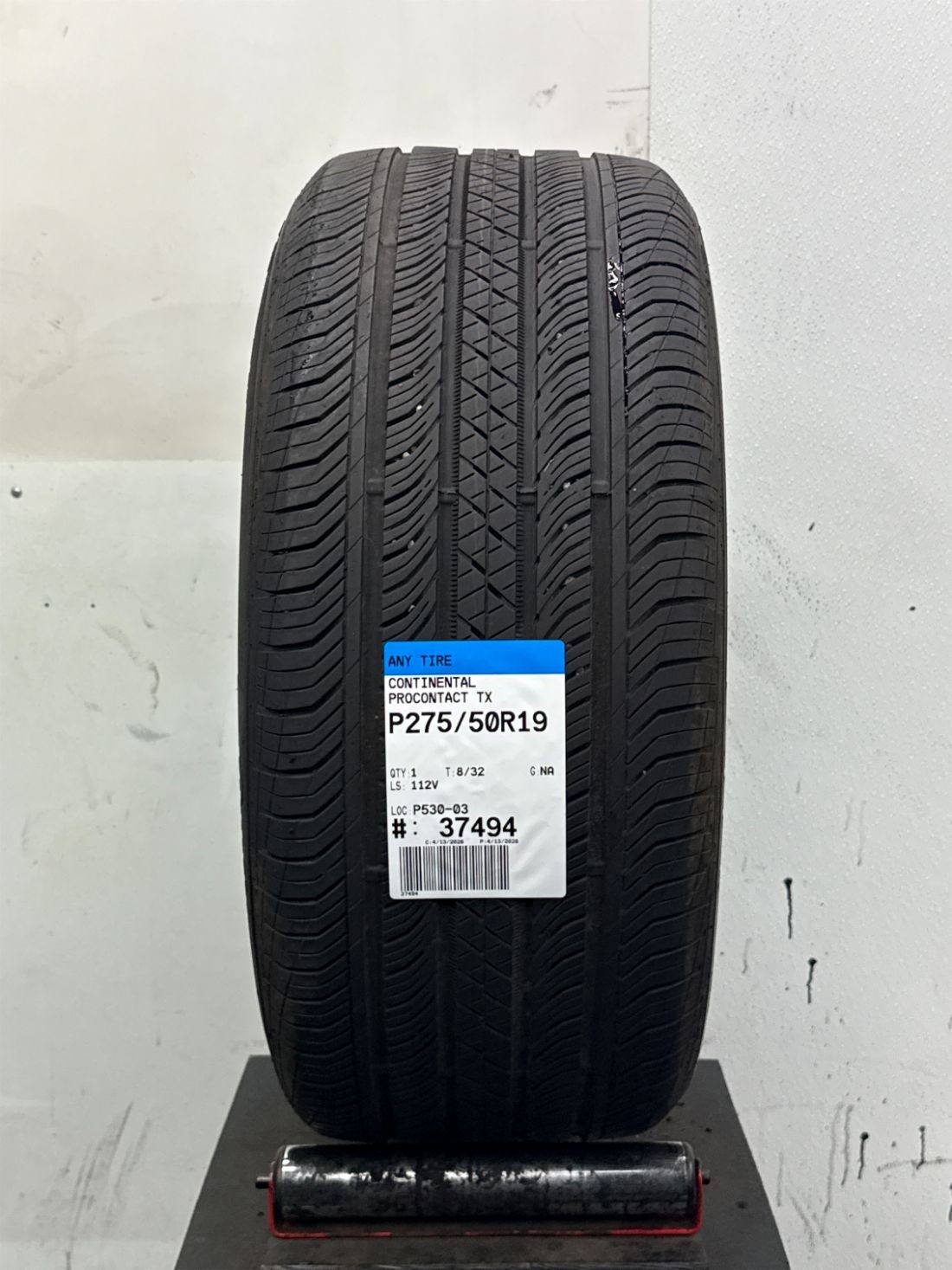1 Used P275/50R19 Continental ProContact TX 112 V – 8/32
