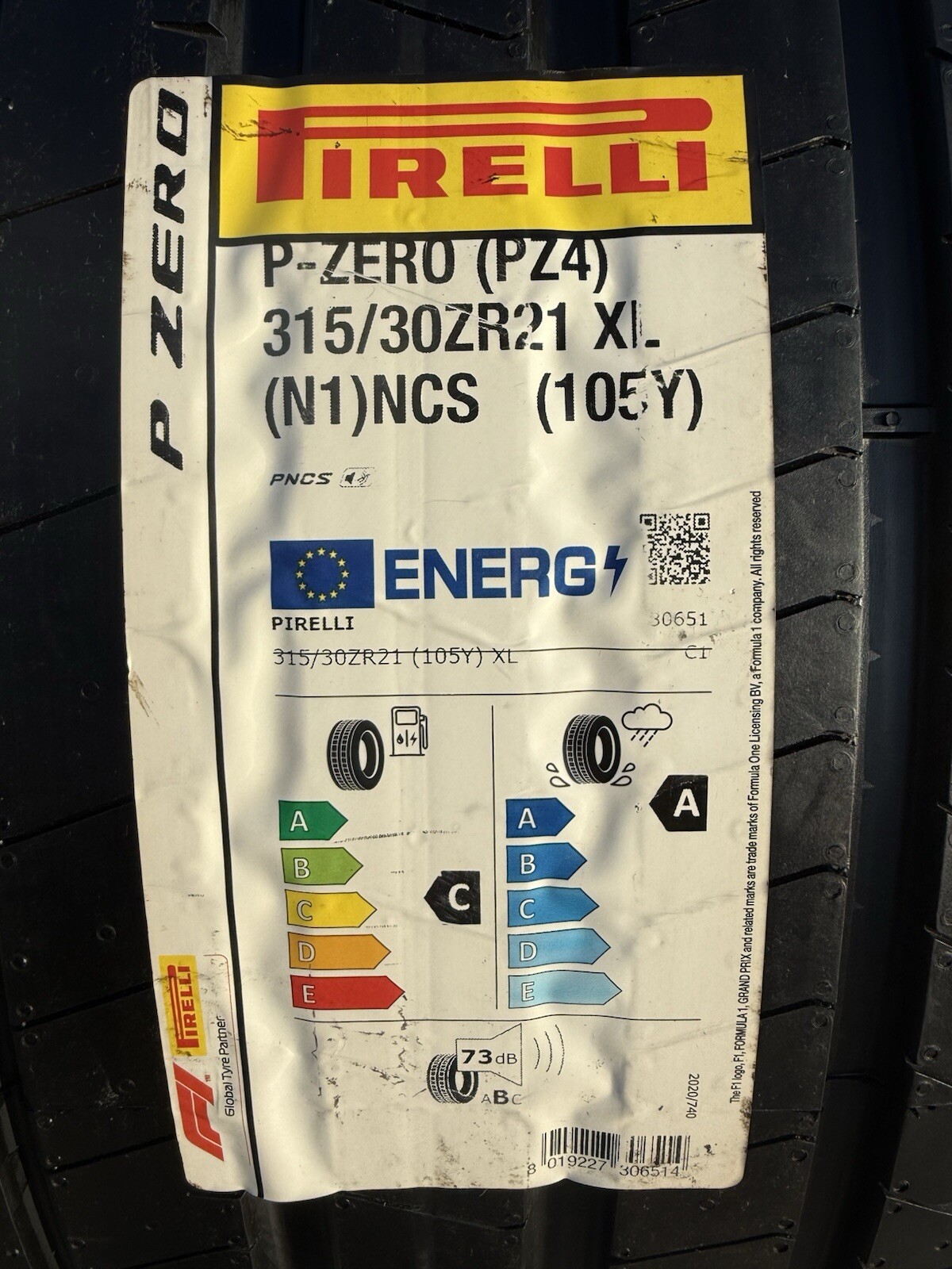 TWO BRAND NEW 315/30ZR21 (105Y) Pirelli P Zero PZ4 Sport N1 Porsche PNCS Tires