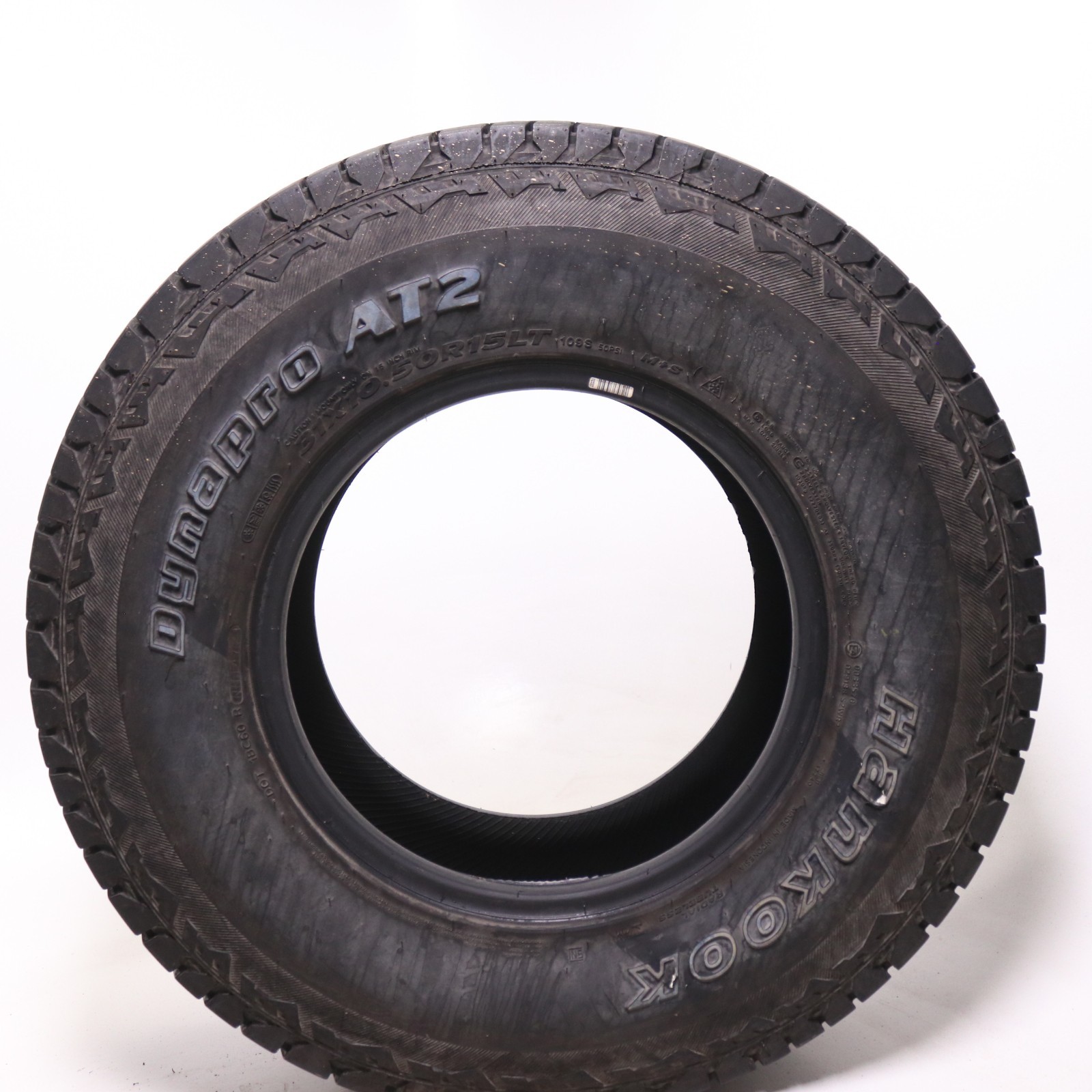 Set of 2 Used LT 31X10.50R15 Hankook DynaPro AT2 – 109S – 13/32 No Repairs