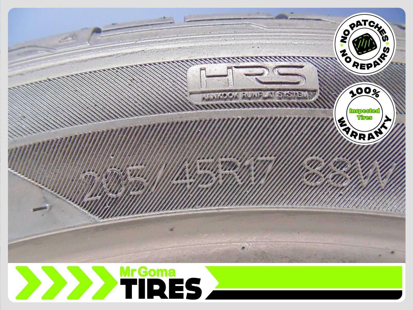1 HANKOOK VENTUS S1 EVO3 HRS RSC RFT XL 205/45R17 USED TIRE 7.6/32 TREAD RUNFLAT