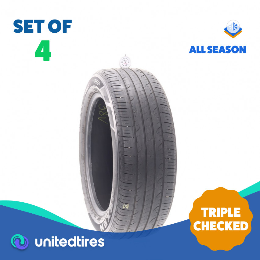 Set of (4) Used 225/55R18 Nexen N’Priz RH7 97H – 6-7.5/32