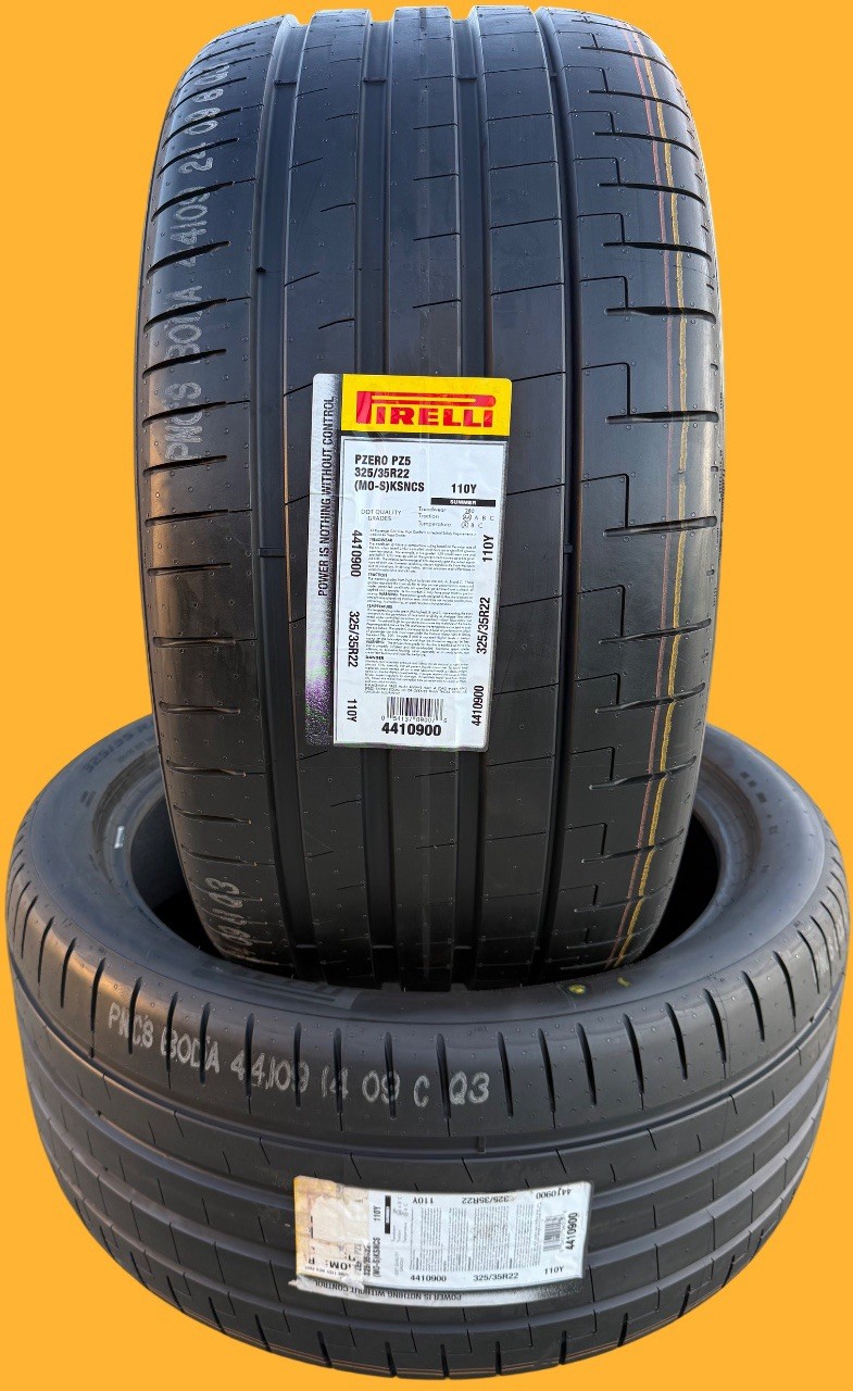 Set of 2 BRAND NEW 325/35R22 110Y Pirelli P Zero PZ5 MO-S Noise Canceling Tires