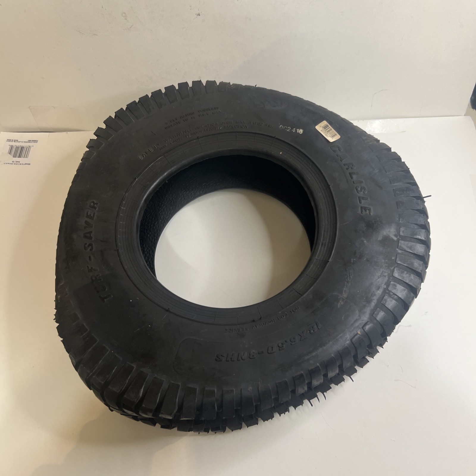 Tire 18X6.50-8 Turf Saver 2 Ply 165-208
