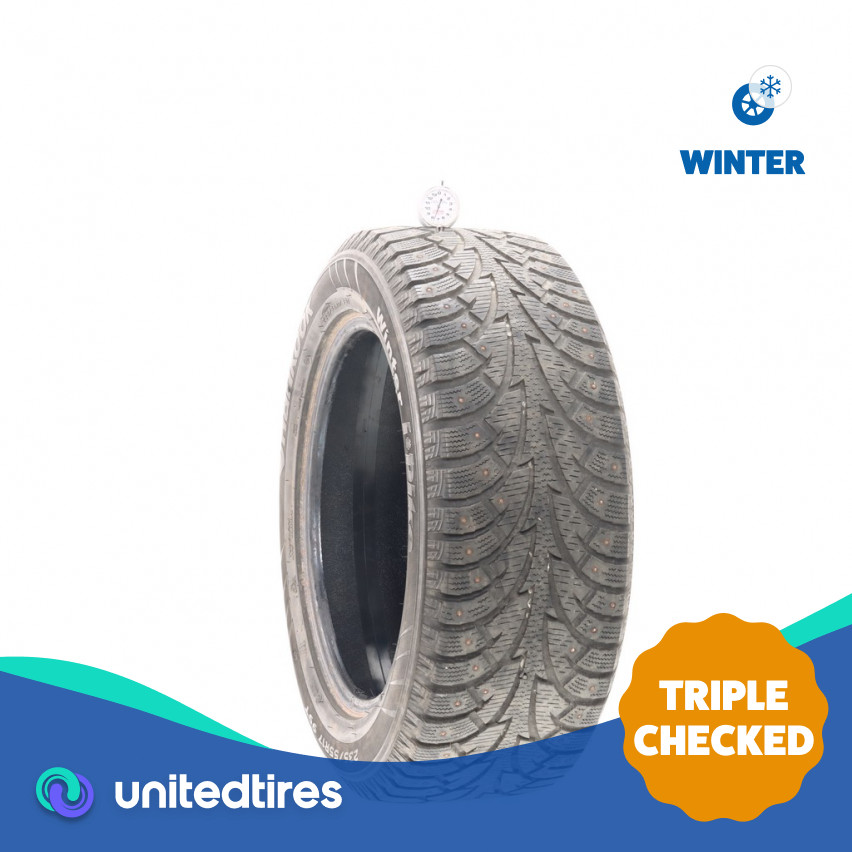Used 235/55R17 Hankook Winter i*Pike (W409) Studded 99T – 7.5/32