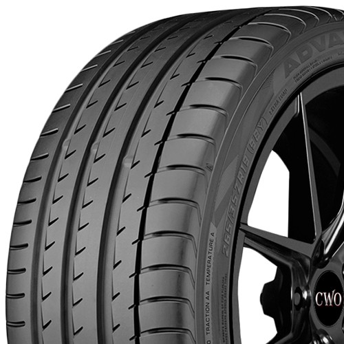 (QTY 4) 245/35R19 Yokohama Advan Sport V105 93V SL Black Wall Tires