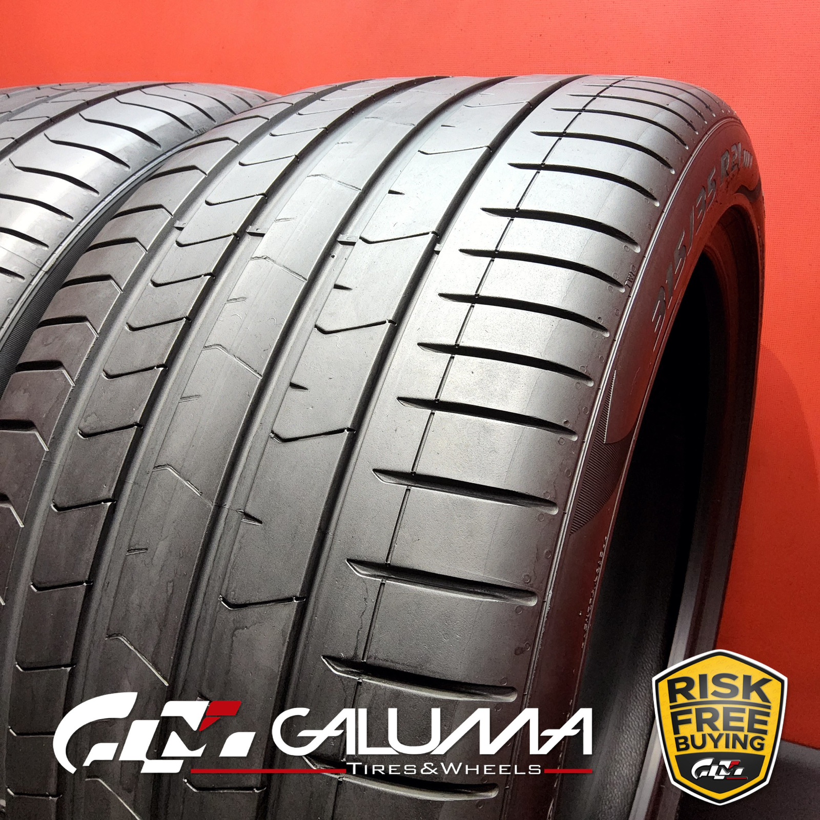 Set of 2 Tires LikeNEW Pirelli P Zero PZ4 Run Flat R21 315/35/21 3153521 #87172