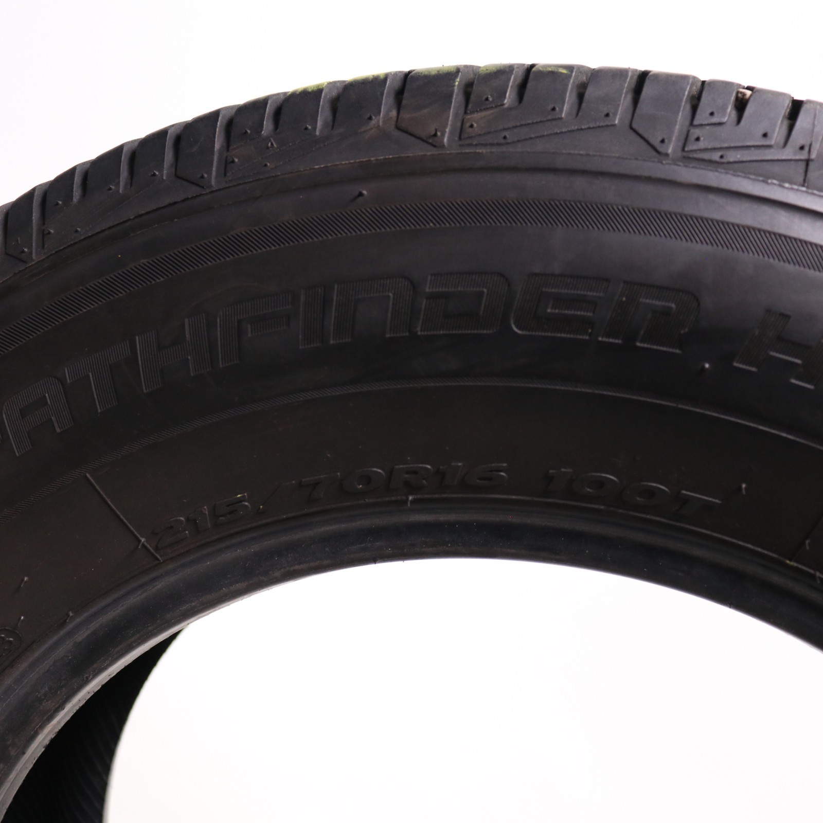 Set of 4 Used 215/70R16 Pathfinder HT – 100T – 8-8.5/32 No Repairs