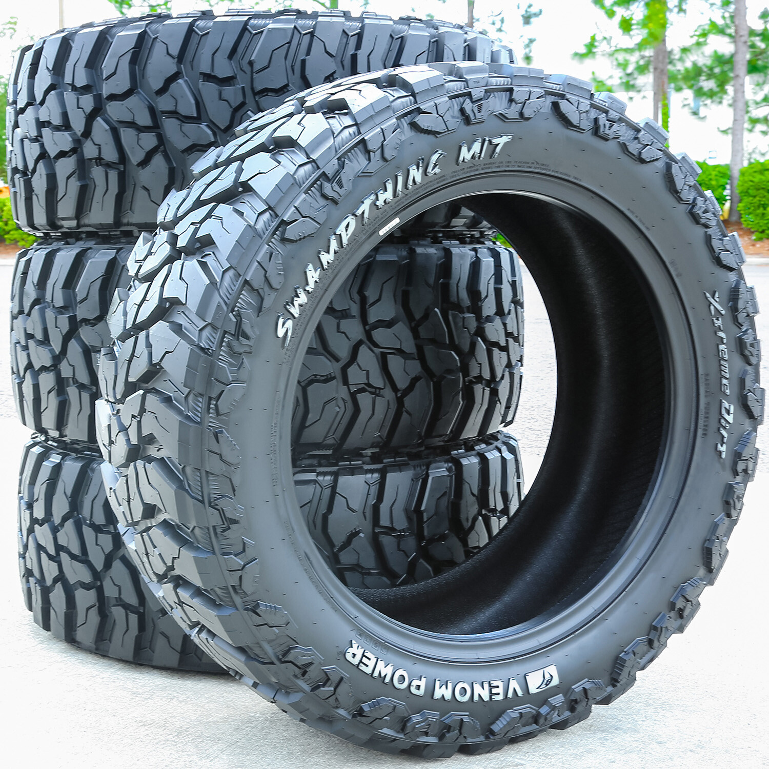 4 Tires Venom Power Swampthing M/T Xtreme Dirt LT 285/70R17 Load E 10 Ply MT Mud