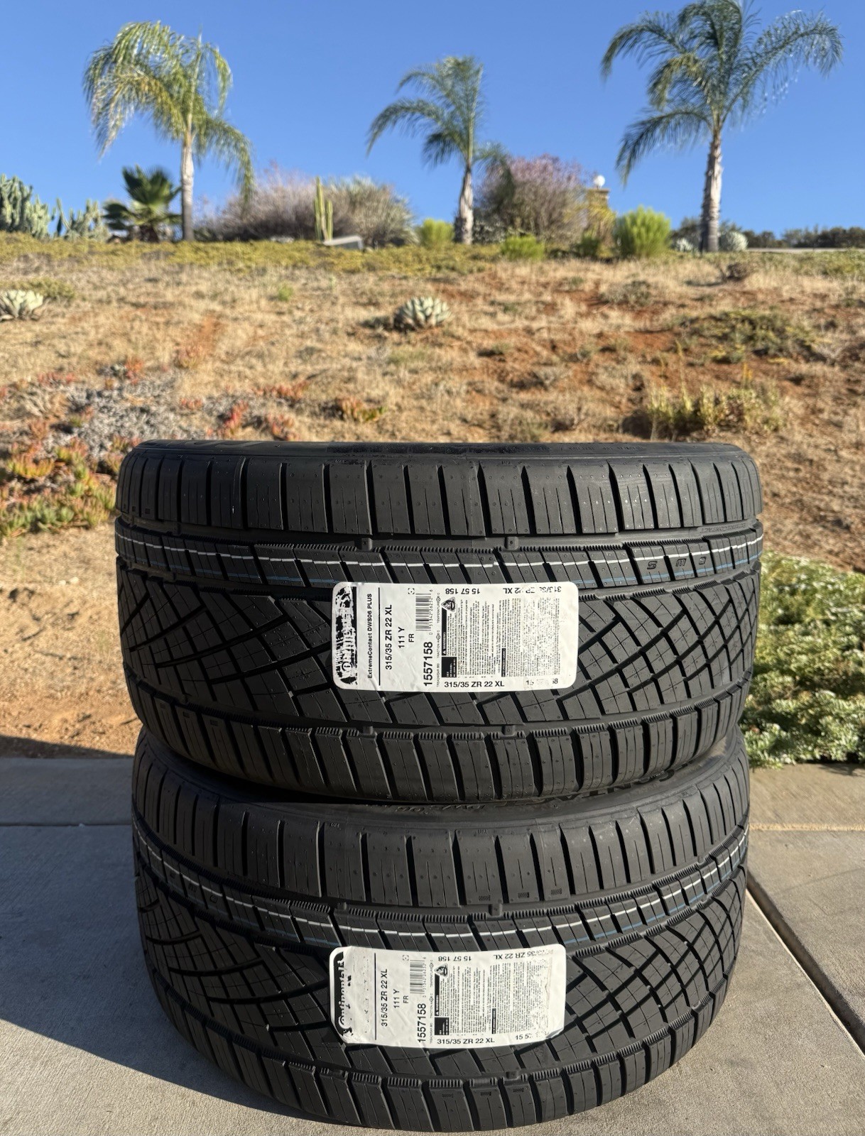 TWO BRAND NEW 315/35ZR22 111Y Continental ExtremeContact DWS 06 Plus DWS06+