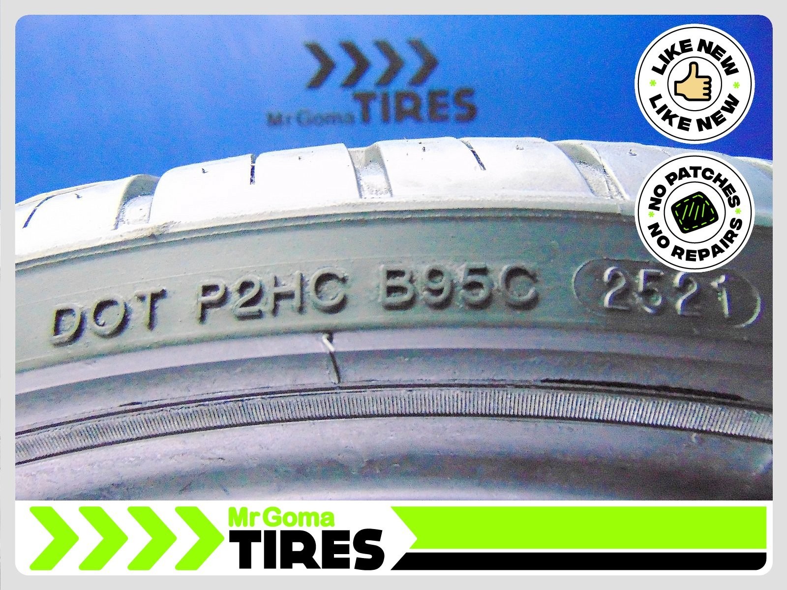 2 LEXANI LX-TWENTY XL 255/30R21 91% LIFE USED TIRES NO PATCH 2021 DOT 2553021