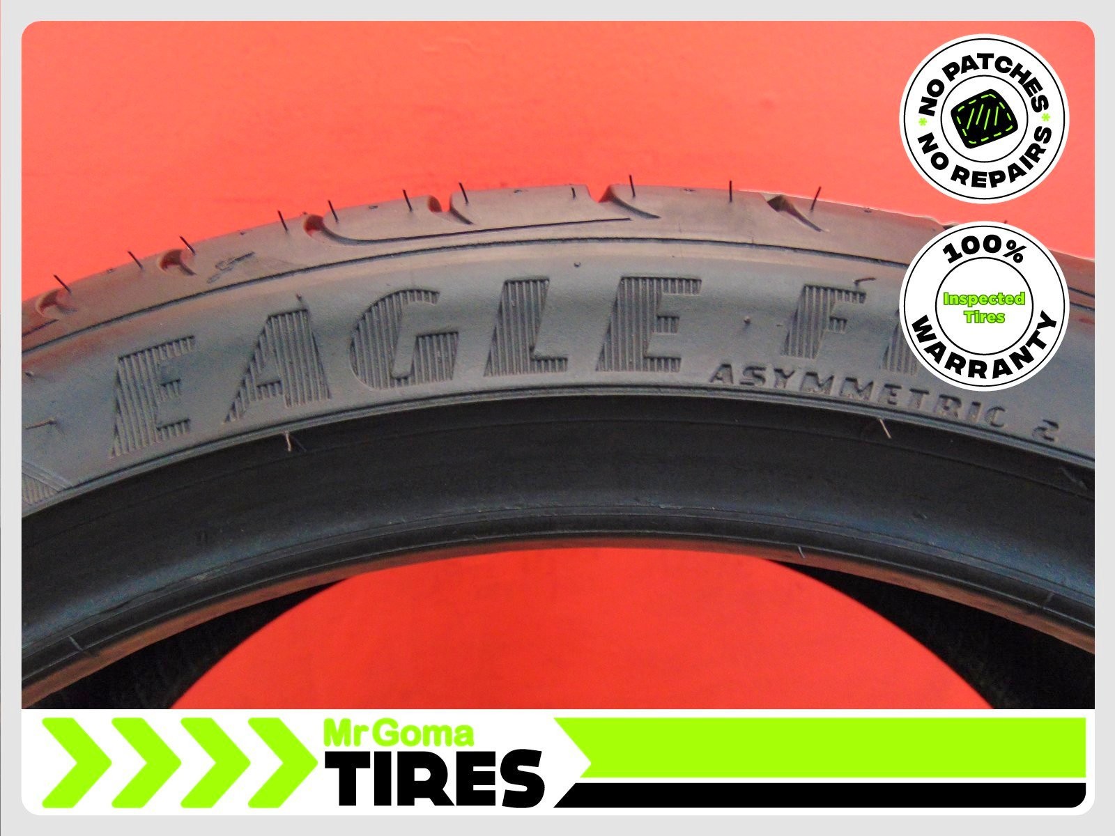 1 GOODYEAR EAGLE F1 ASYMMETRIC 2 MOE RFT XL 245/35R19 TIRE 9.5/32 TREAD RUN FLAT