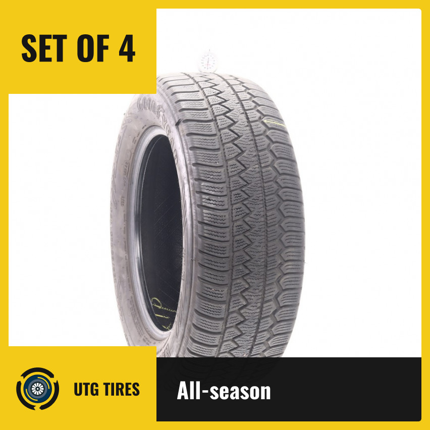 Set of (4) Used 255/60R18 Goodyear Eagle Enforcer All Weather 108V – 7/32