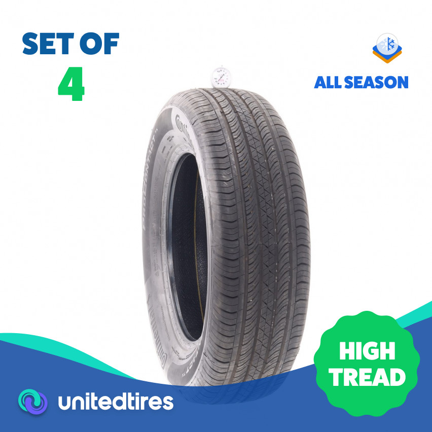 Set of (4) Used 225/65R17 Continental ProContact TX 102H – 8.5/32