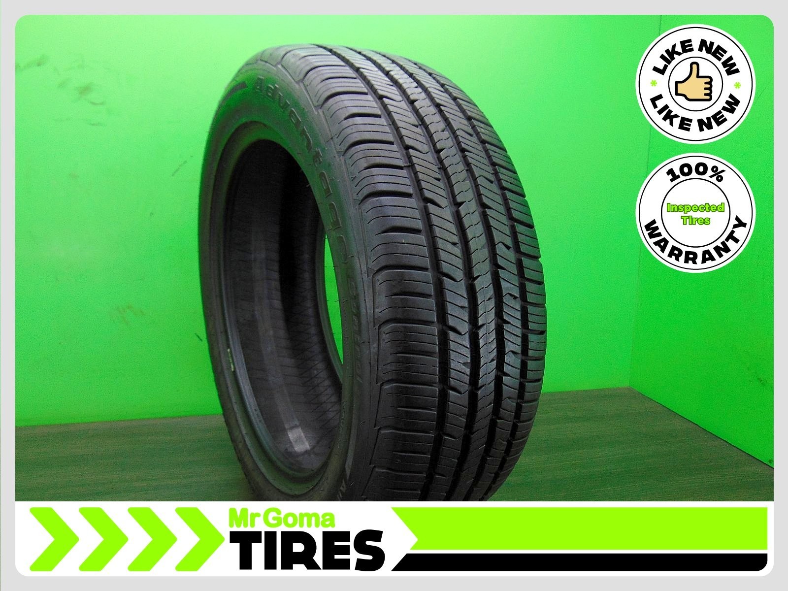 1 225/55R18 USED TIRE BFGOODRICH ADVANTAGE CONTROL ALL SEASOn 9.6/32 TREAD 98V