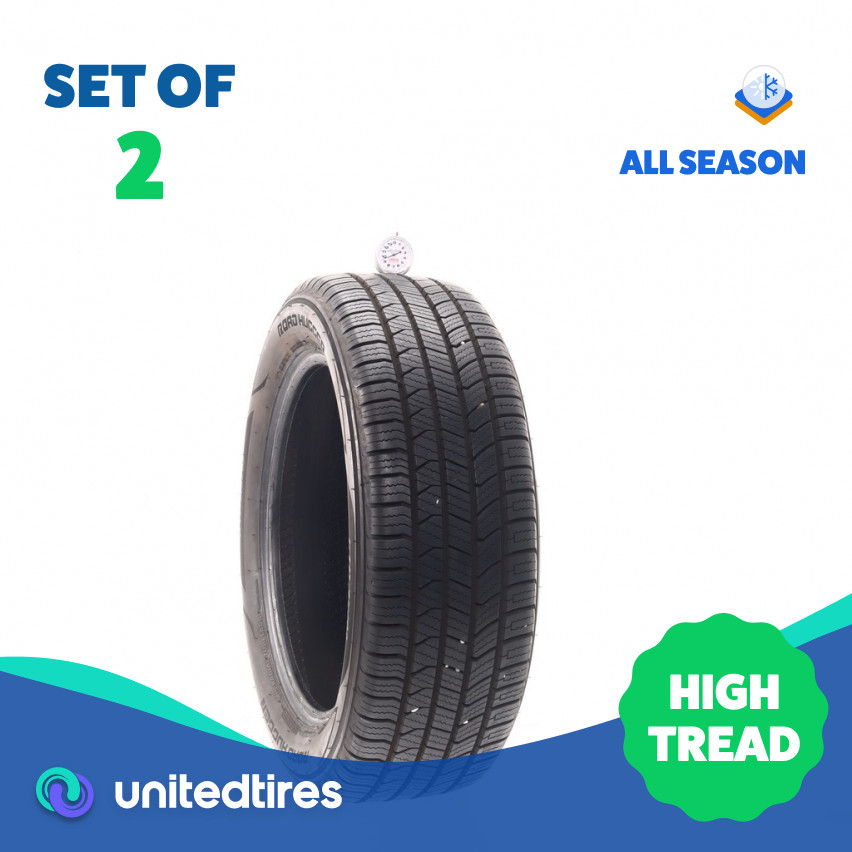 Set of (2) Used 215/55R17 Road Hugger GTP AS/02 94V – 9.5/32