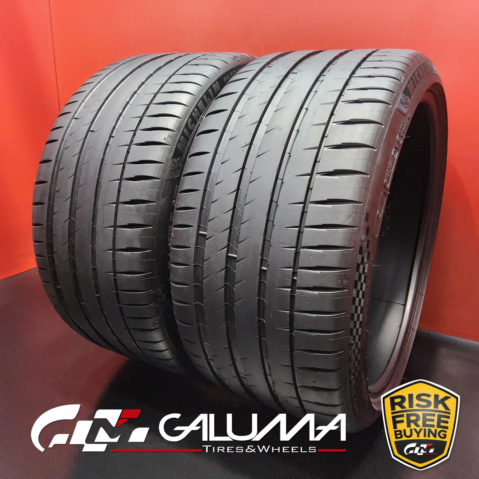 Set of 2 Tires LikeNEW Michelin Pilot Sport 4S MO1A 305/30ZR21 No Repairs #96210
