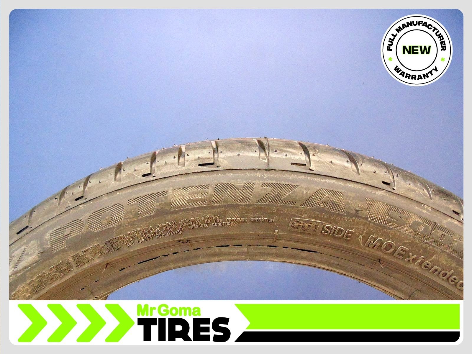 1 BRAND NEW TIRES BRIDGESTONE POTENZA S001 MOE RFT XL 245/40R18 97Y 2454018