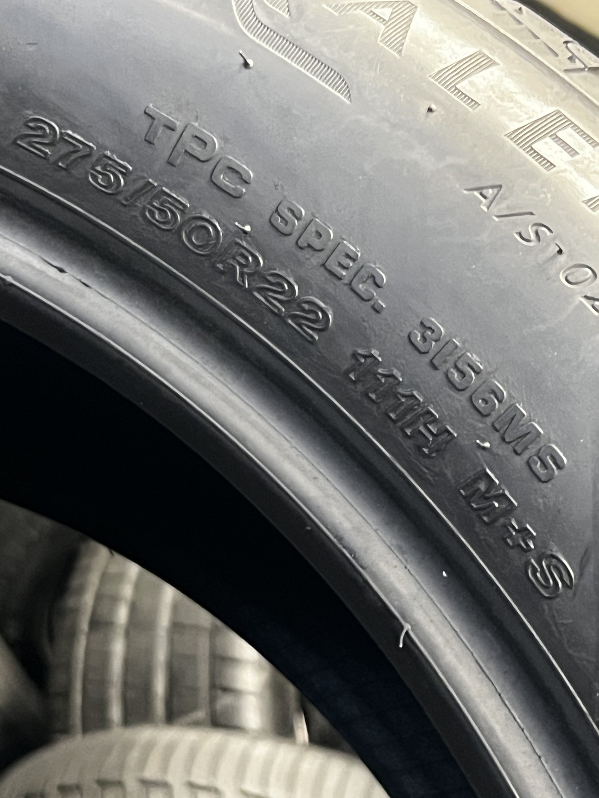 Set Of 2 Tires Bridgestone Alenza A/S 02 275/50R22 111H