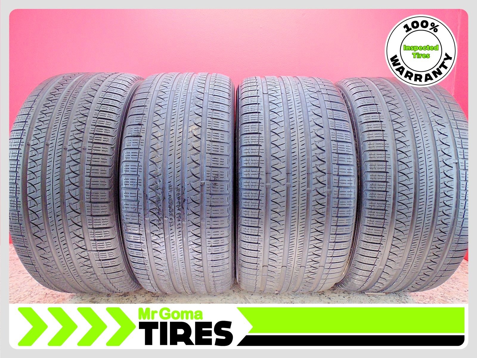 4 YOKOHAMA ADVAN V35 NCO XL 285/40R22 & 315/35R22 USED TIRES 7.5/32 TREAD