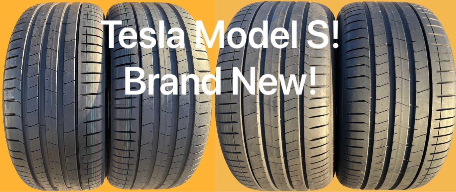 4X BRAND NEW Pirelli P Zero PZ4 Tesla Model S Tires 2X 255/45R19 & 2X 285/40R19!