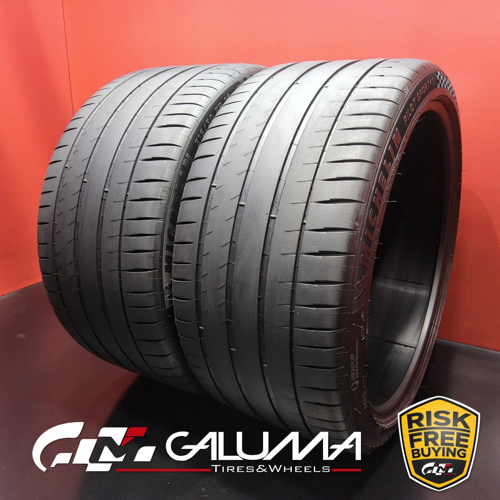 Set of 2 Tires Michelin Pilot Sport 4S ★ XL 315/30ZR22 107Y No Repairs #96263