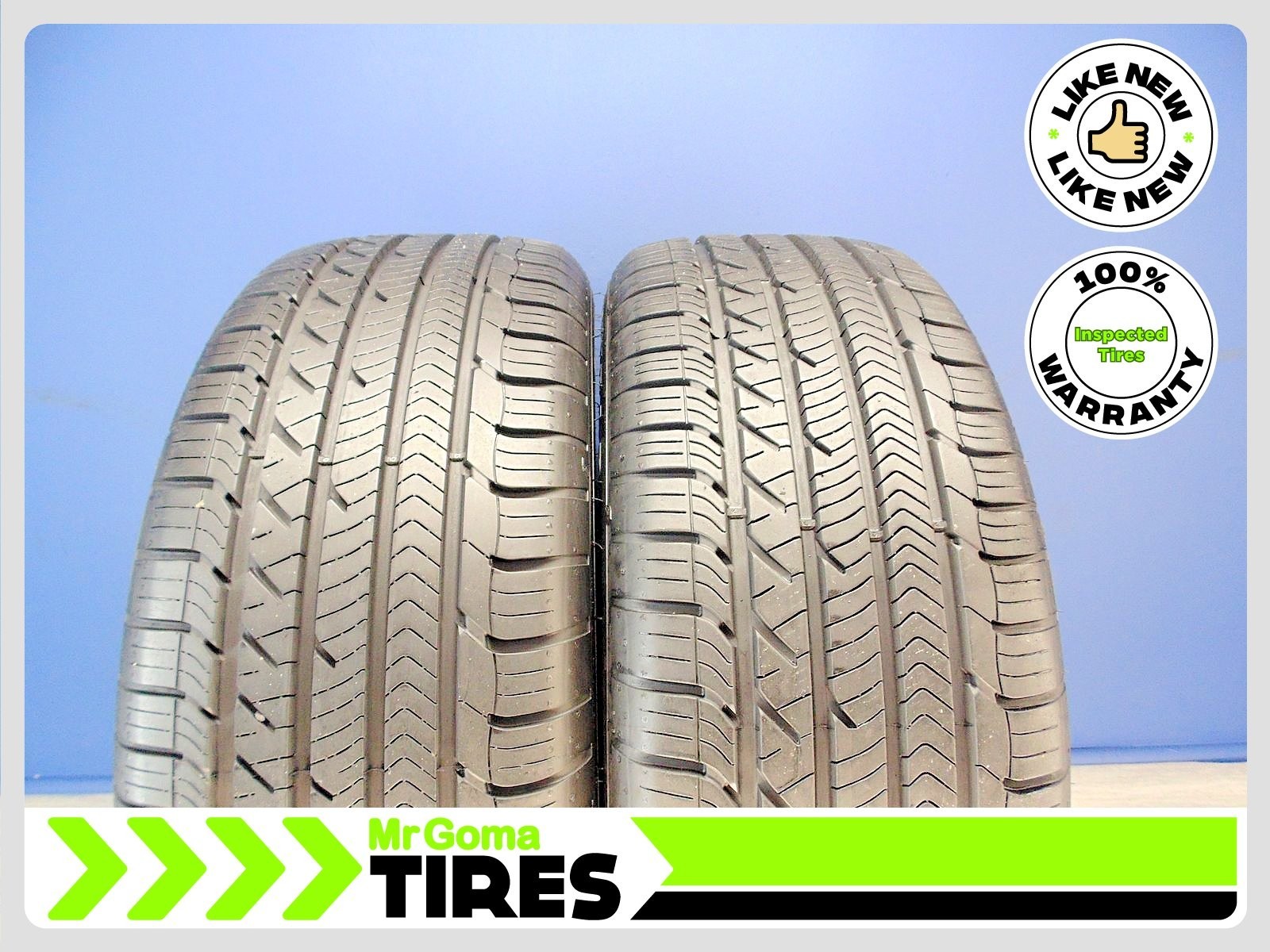 2 GOODYEAR EAGLE SPORT ALL SEASON AO 235/50R19 USED TIRES 10.0/32 TREAD 2355019