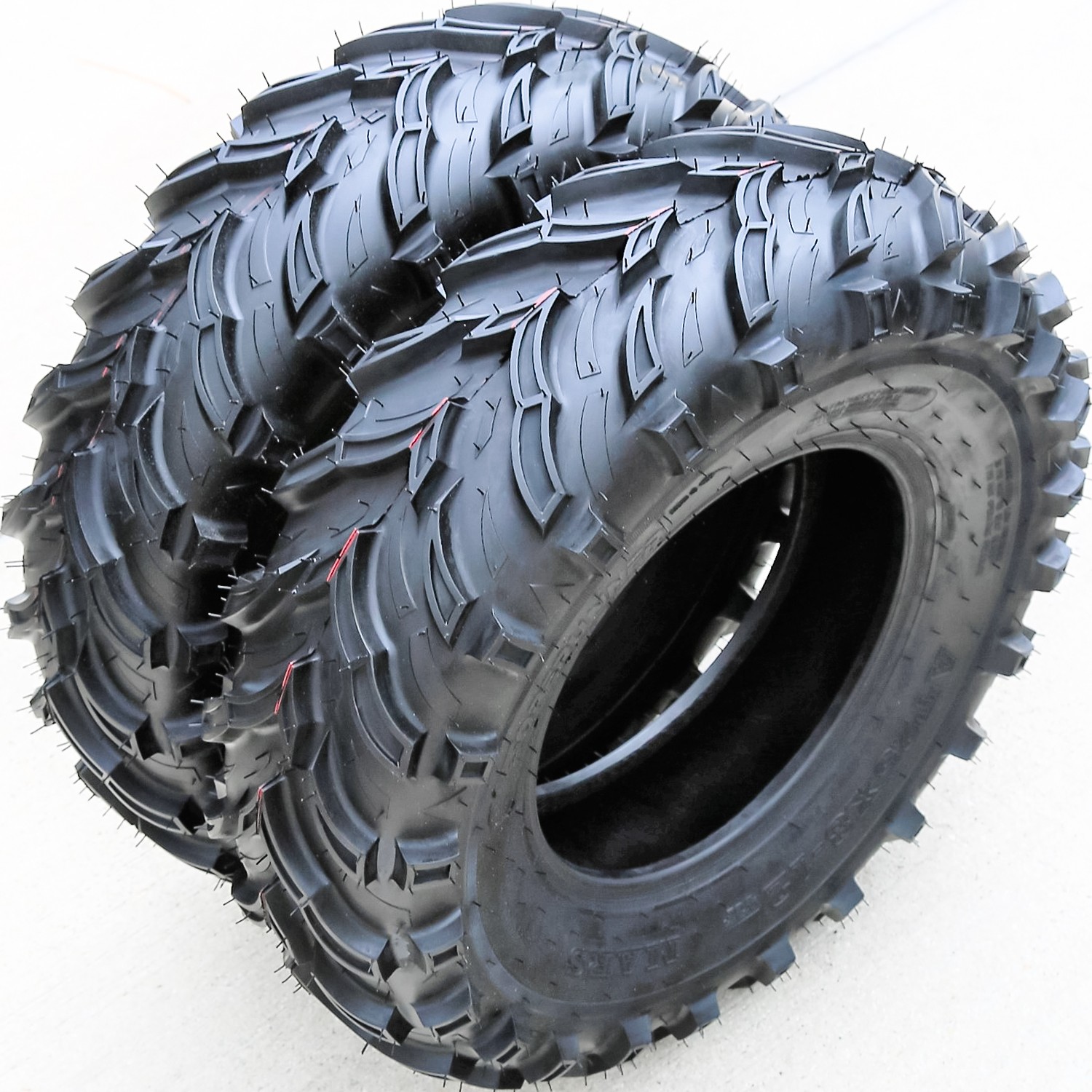2 Forerunner Mars B 25×10.00-12 25×10-12 50F 6 Ply MT M/T Mud ATV UTV Tires