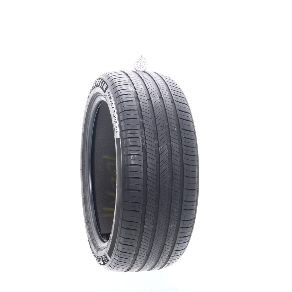 Set of (4) Used 255/45R20 Michelin Primacy Tour A/S GOE Acoustic 105V – 6.5-7/32