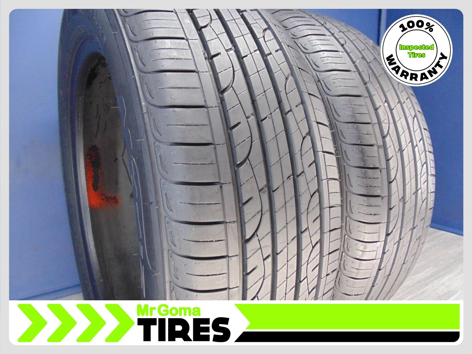 SET OF 2 NEXEN N PRIZ RH7 P225/55R18 USED TIRES 8.7/32 TREAD 225/55/18 2255518