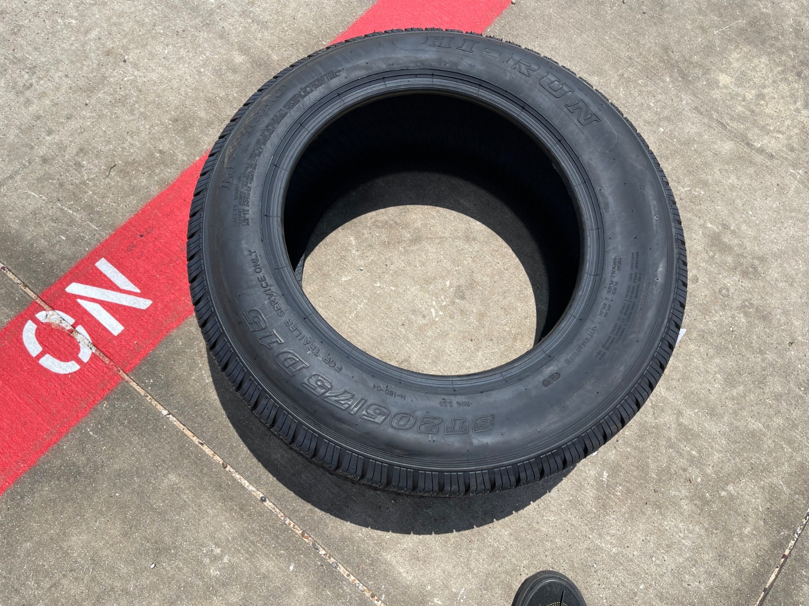 (1) 205/75/15 HI-RUN H-180 tire ST 205/75R15 LT 6 ply LR C 101M trailer NEW
