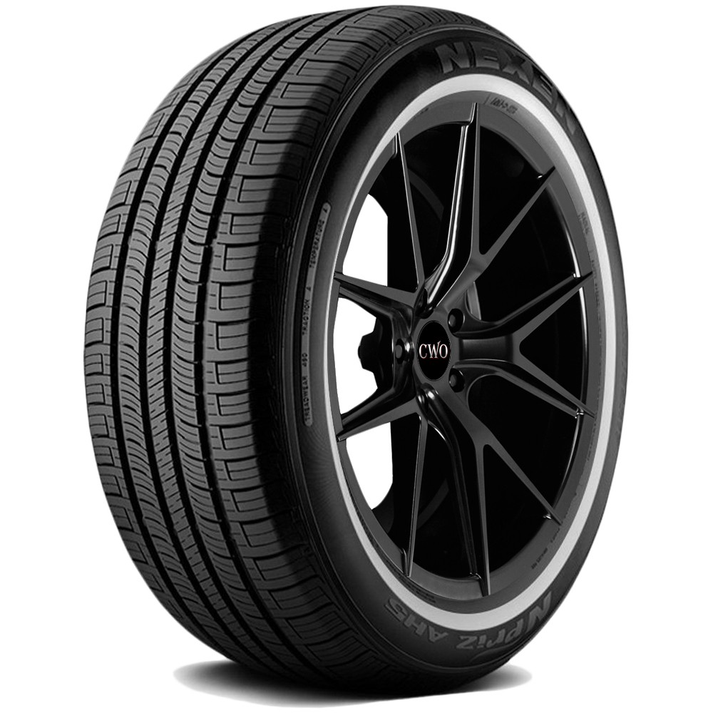 (QTY 4) 205/75R14 Nexen N’Priz AH5 95S SL White Wall Tires