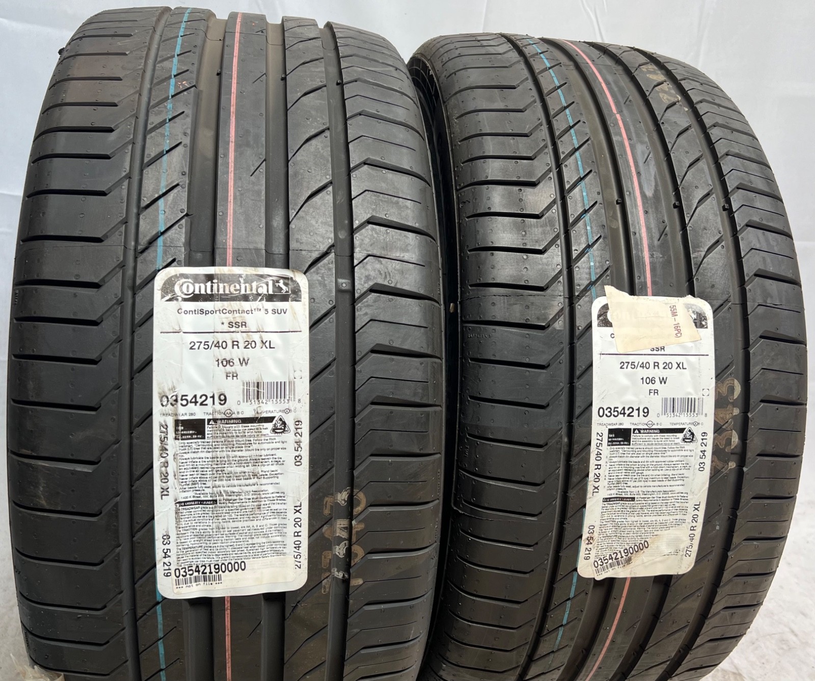 2 – NEW 275/40R20 XL (106W) Continental ContiSportContact 5 SUV SSR (*) – 7145