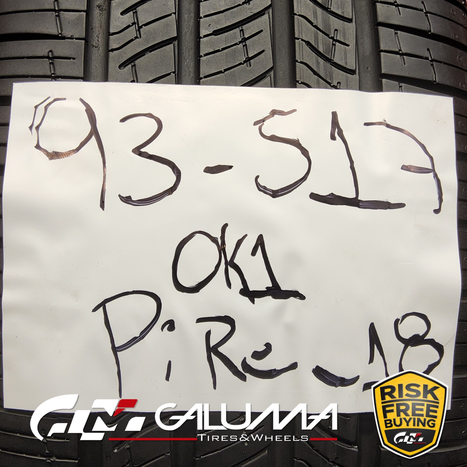 1 (One) Tire Pirelli P Zero MS RunFlat RE0 XL 235/45R18 235/45/18 No Patch 93517