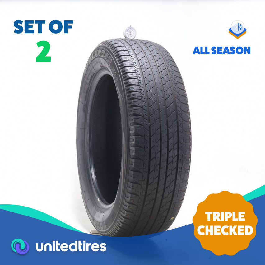 Set of (2) Used 245/60R20 Yokohama Geolandar G96B 107H – 6.5/32