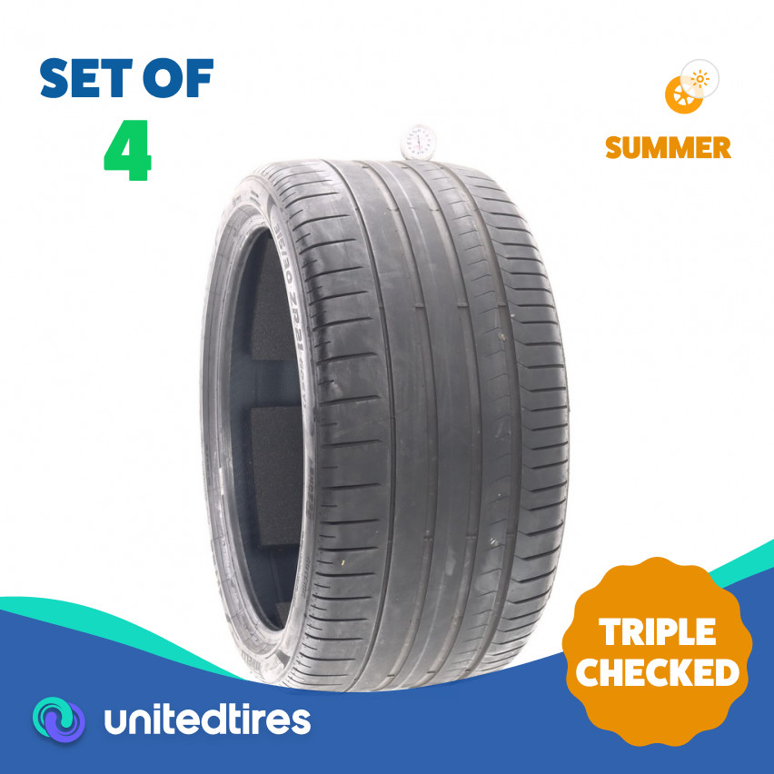 Set of (4) Used 315/30ZR21 Pirelli P Zero PZ4 N1 PNCS 105Y – 6.5-7/32
