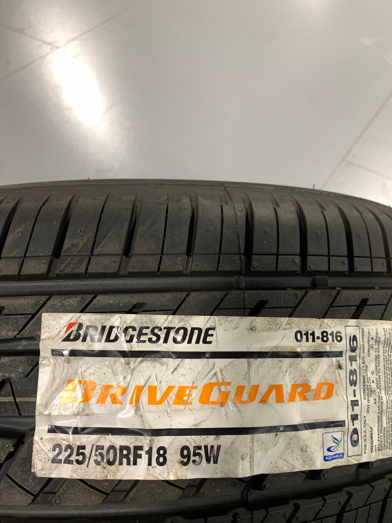 1 New 225 50 18 Bridgestone Drive Guard RFT All Season Run Flat Tire