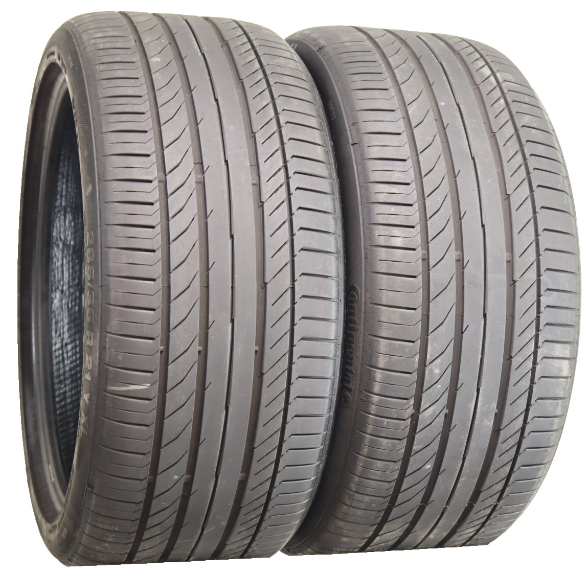 2 285/35R21 Continental ContiSport Contact5 Contiseal 105Y 7.5/32 DOT 4720 1J135